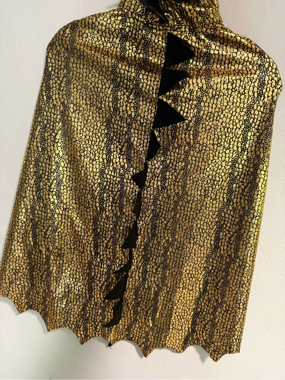 H&M Kids Gold Dragon Cape Costume – Size 3-10T